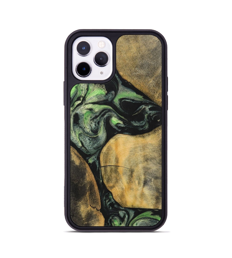 iPhone 11 Pro Wood+Resin Phone Case - Brenden (Mosaic, 701735)