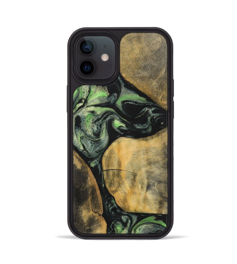 iPhone 12 Wood+Resin Phone Case - Brenden (Mosaic, 701735)