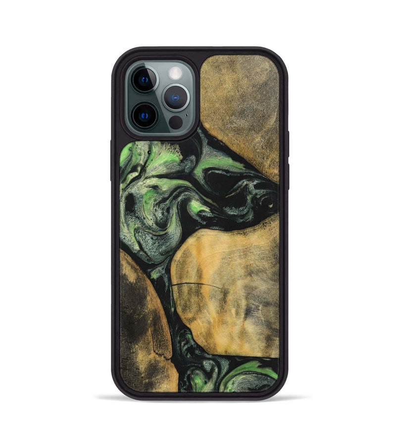 iPhone 12 Pro Wood+Resin Phone Case - Brenden (Mosaic, 701735)