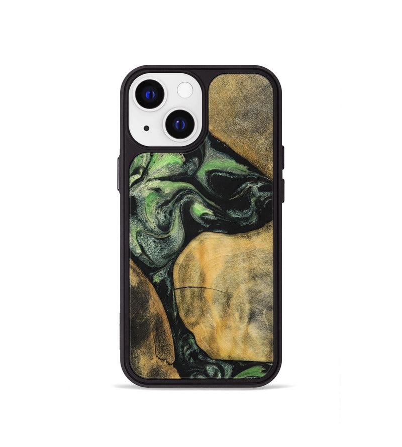 iPhone 13 mini Wood+Resin Phone Case - Brenden (Mosaic, 701735)