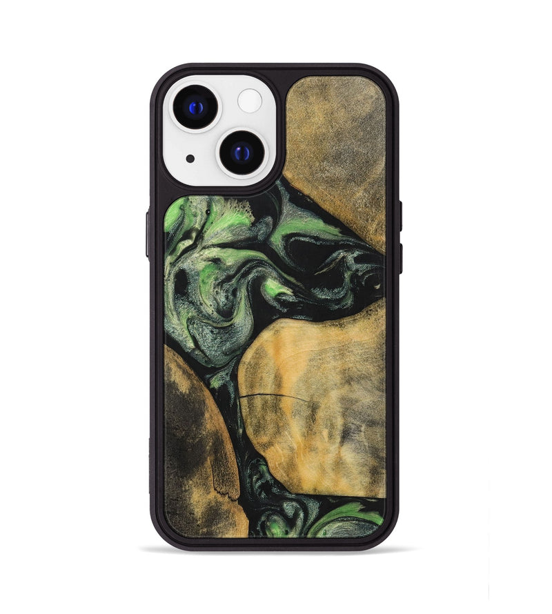 iPhone 13 Wood+Resin Phone Case - Brenden (Mosaic, 701735)