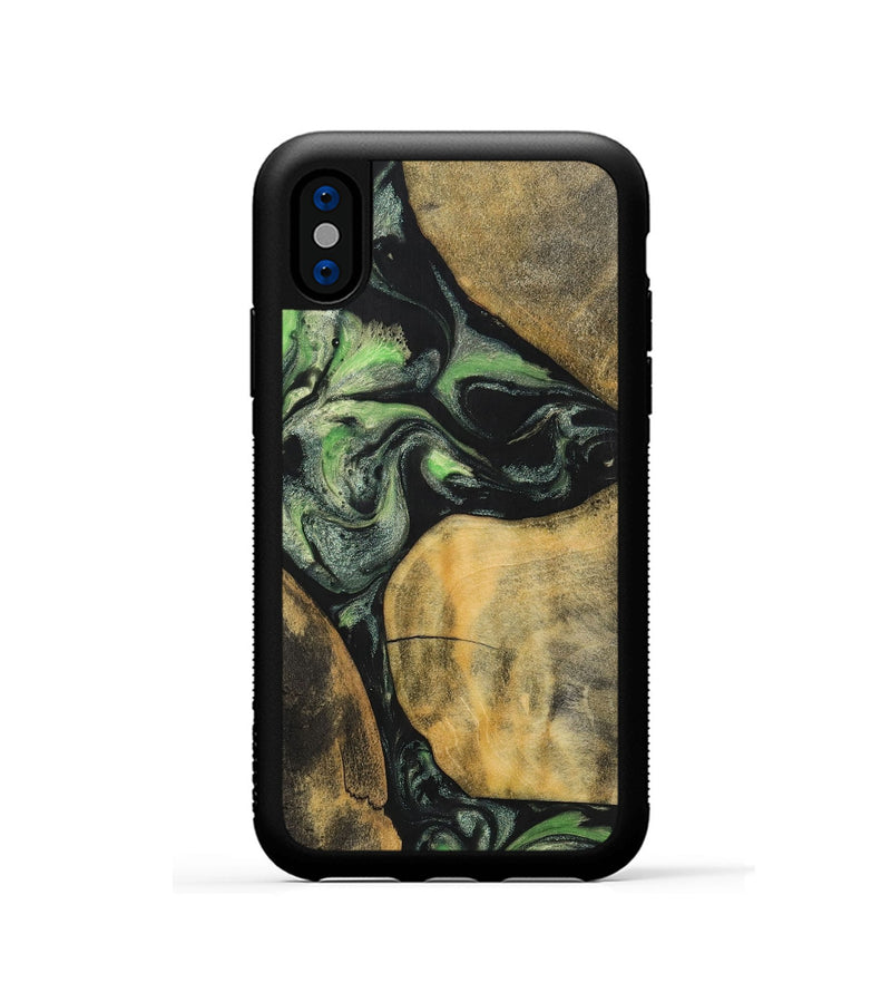 iPhone Xs Wood+Resin Phone Case - Brenden (Mosaic, 701735)