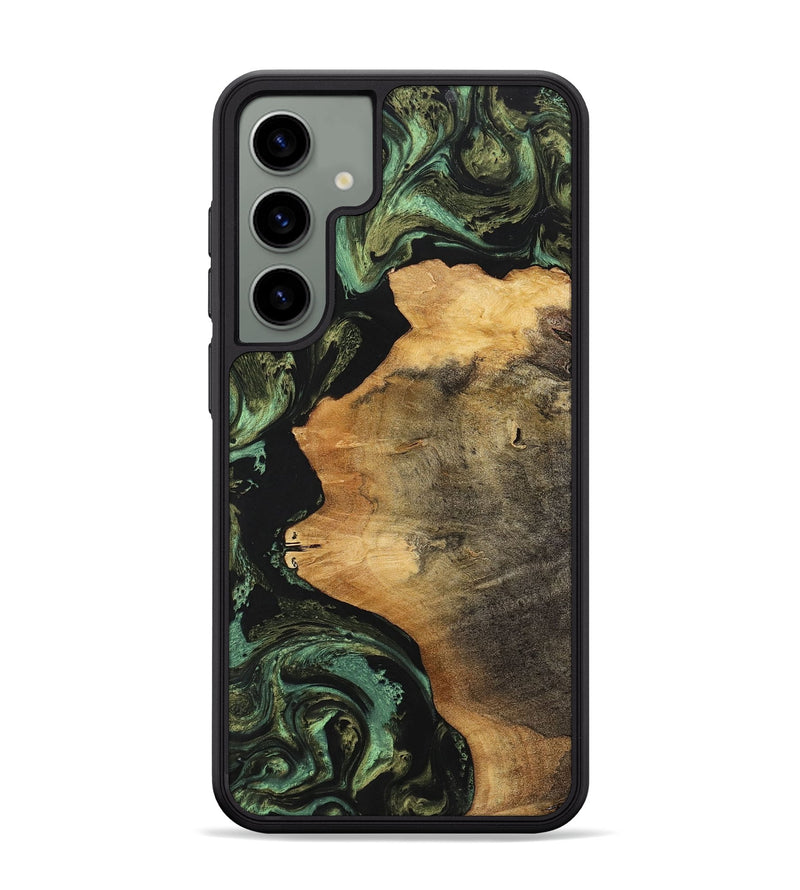 Galaxy S24 Plus Wood+Resin Phone Case - Jakob (Green, 701759)