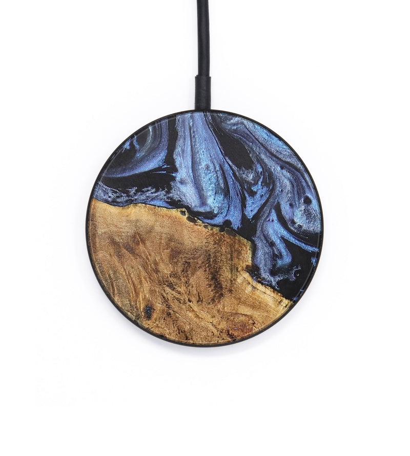Circle Wood+Resin Wireless Charger - Jewell (Blue, 701802)