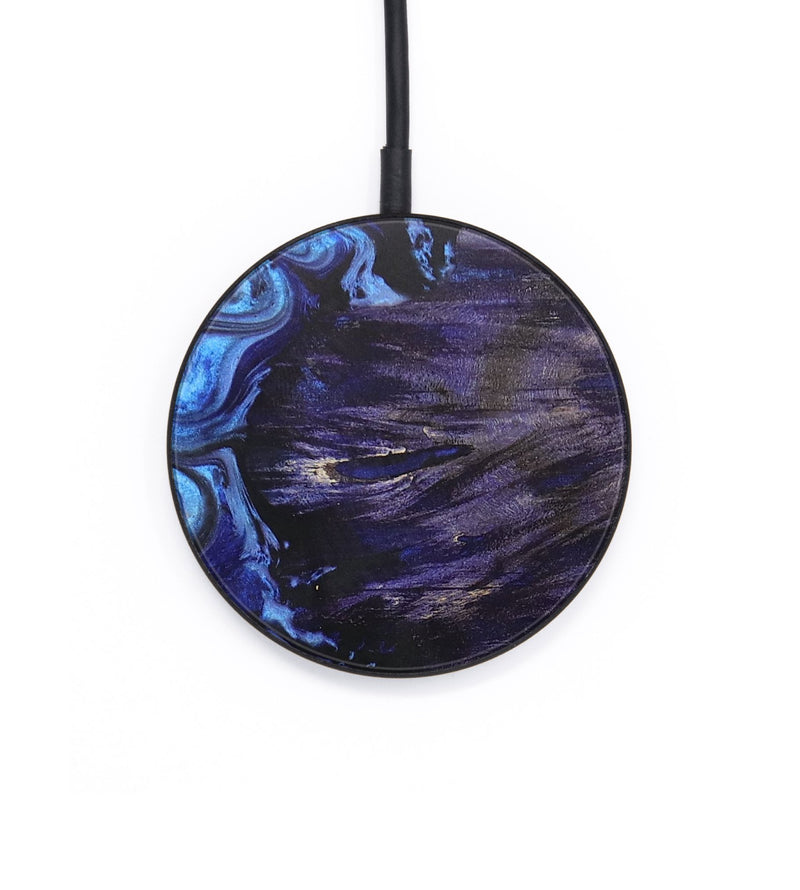 Circle Wood+Resin Wireless Charger - Ezequiel (Blue, 701805)
