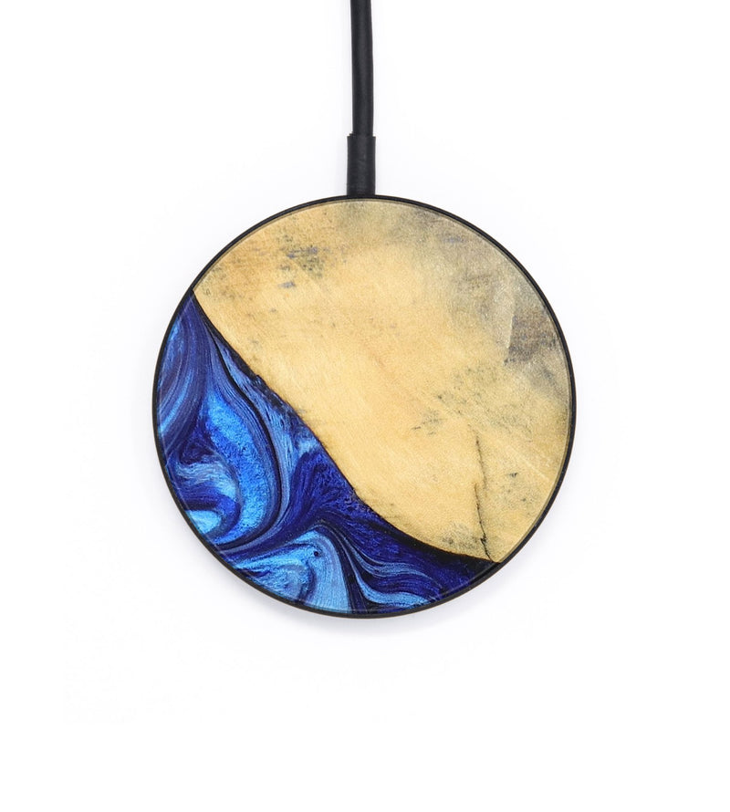 Circle Wood+Resin Wireless Charger - Cyrus (Blue, 701809)