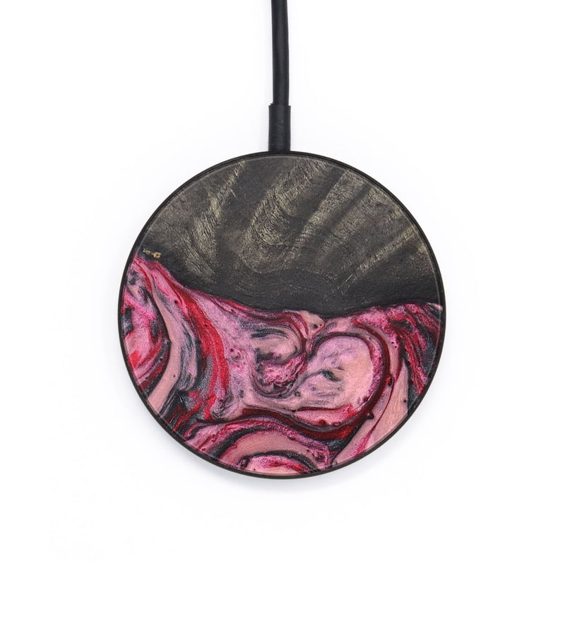 Circle Wood+Resin Wireless Charger - Erma (Red, 701818)