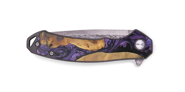 EDC Wood+Resin Pocket Knife - Sawyer (Purple, 701831)