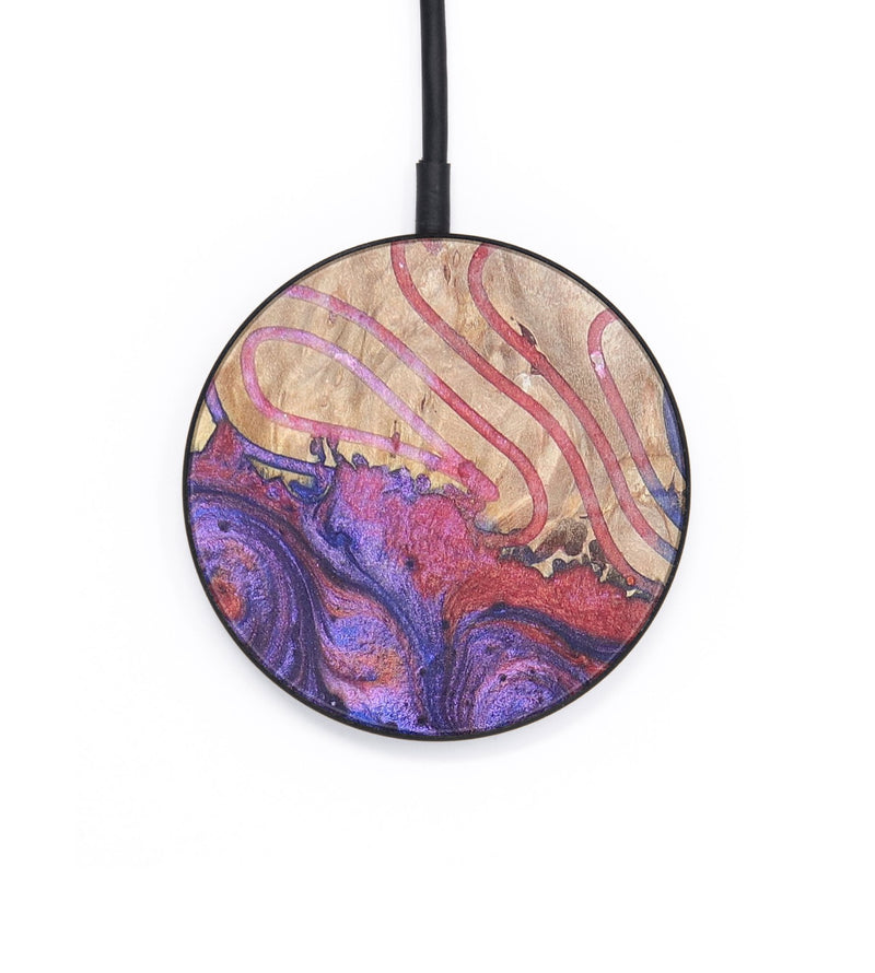 Circle Wood+Resin Wireless Charger - Dorothea (Pattern, 701918)