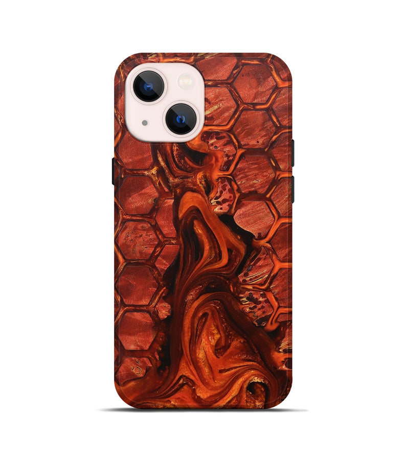 iPhone 13 mini Wood+Resin Live Edge Phone Case - Lakisha (Pattern, 702090)
