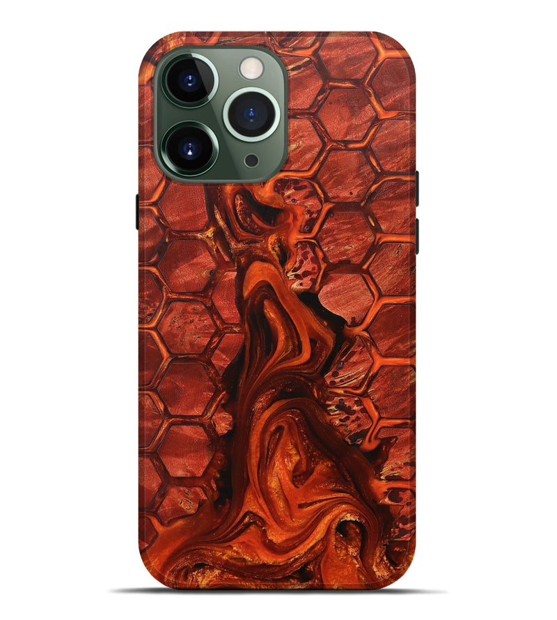 iPhone 13 Pro Max Wood+Resin Live Edge Phone Case - Lakisha (Pattern, 702090)