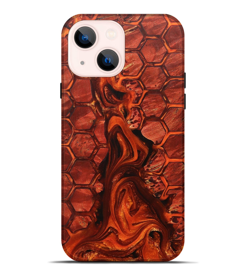 iPhone 14 Plus Wood+Resin Live Edge Phone Case - Lakisha (Pattern, 702090)