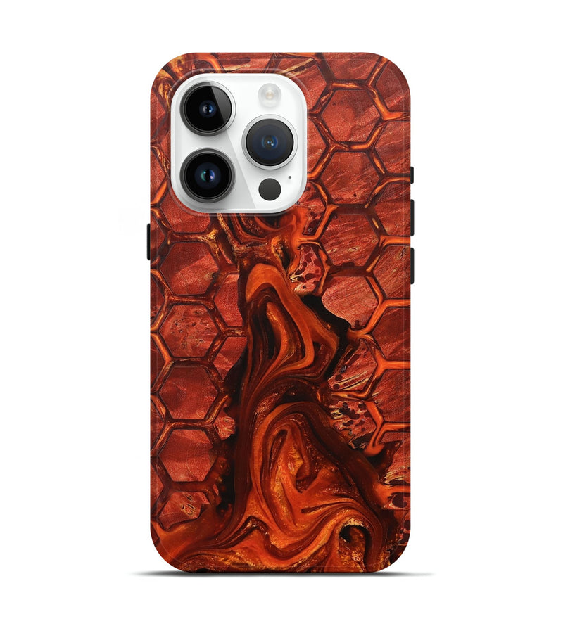 iPhone 15 Pro Wood+Resin Live Edge Phone Case - Lakisha (Pattern, 702090)