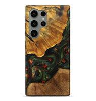 Galaxy S24 Ultra Wood+Resin Live Edge Phone Case - Tanner (Green, 702100)