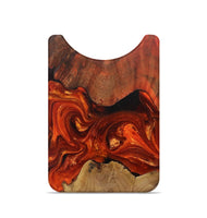 Live Edge Wood+Resin Wallet - Carissa (Red, 702135)
