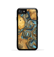 iPhone SE Wood+Resin Phone Case - Archie (Mosaic, 702155)