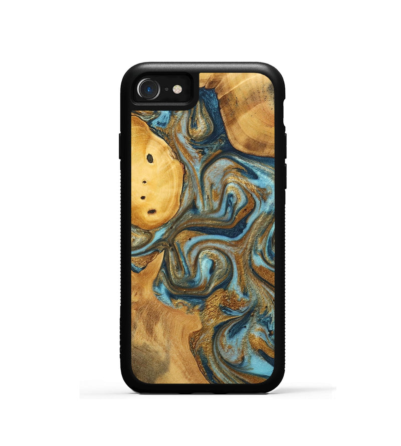 iPhone SE Wood+Resin Phone Case - Archie (Mosaic, 702155)
