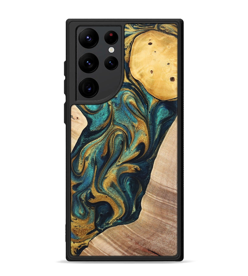 Galaxy S22 Ultra Wood+Resin Phone Case - Sondra (Mosaic, 702162)