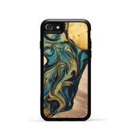 iPhone SE Wood+Resin Phone Case - Sondra (Mosaic, 702162)