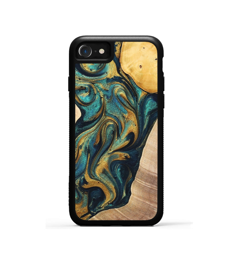 iPhone SE Wood+Resin Phone Case - Sondra (Mosaic, 702162)