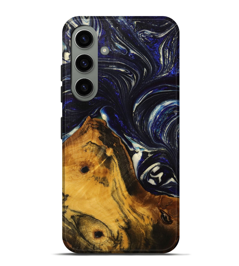 Galaxy S24 Plus Wood+Resin Live Edge Phone Case - Nash (Blue, 702235)