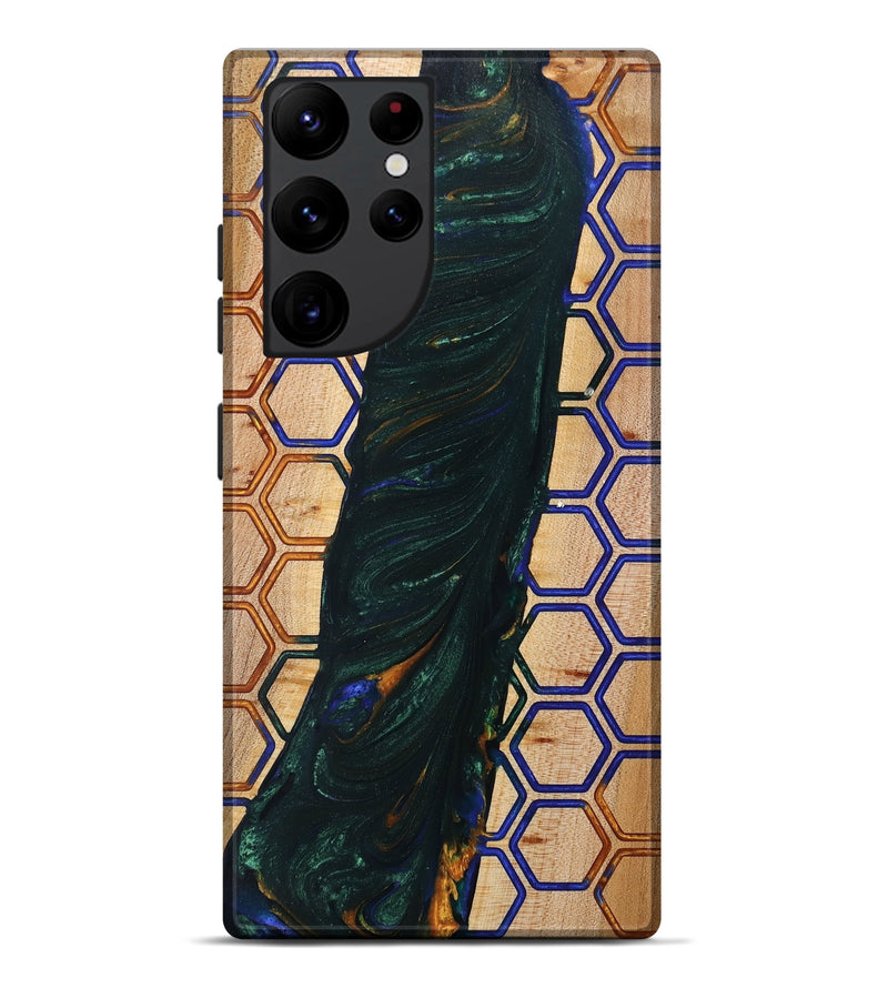 Galaxy S22 Ultra Wood+Resin Live Edge Phone Case - Shaniqua (Pattern, 702237)