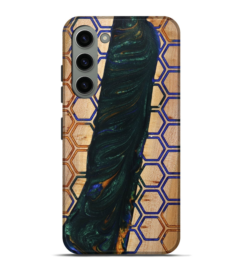Galaxy S23 Plus Wood+Resin Live Edge Phone Case - Shaniqua (Pattern, 702237)