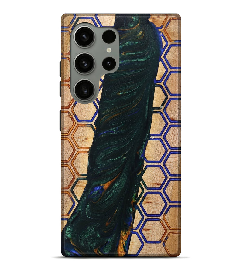 Galaxy S24 Ultra Wood+Resin Live Edge Phone Case - Shaniqua (Pattern, 702237)
