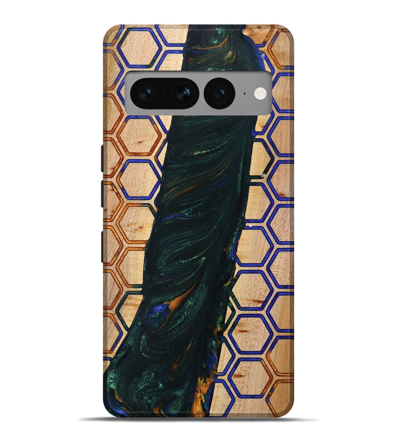 Pixel 7 Pro Wood+Resin Live Edge Phone Case - Shaniqua (Pattern, 702237)