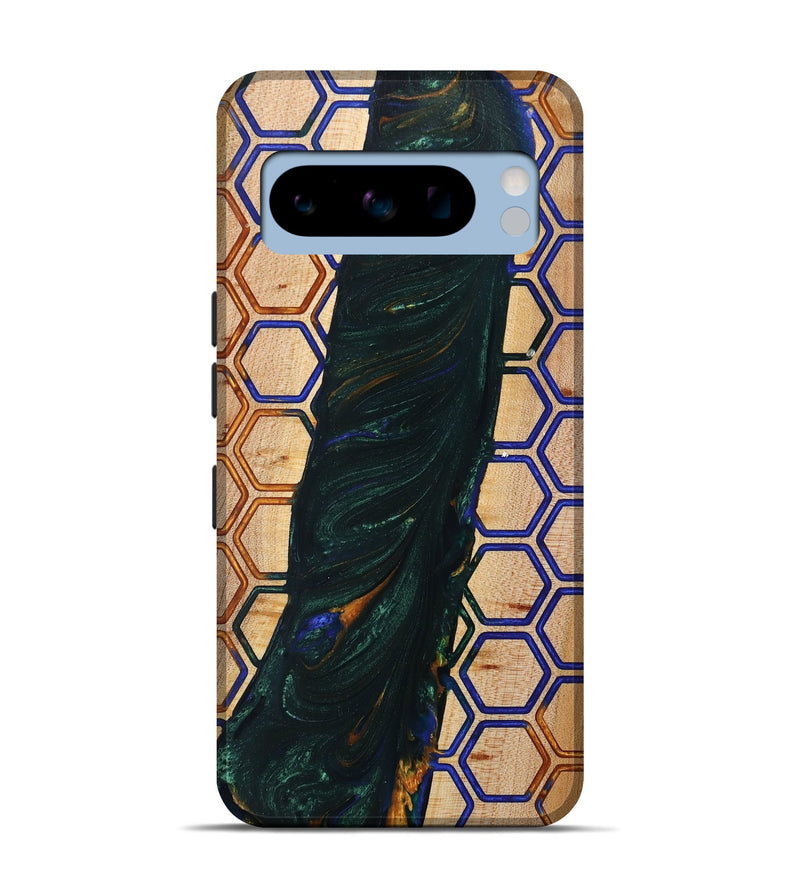 Pixel 8 Pro Wood+Resin Live Edge Phone Case - Shaniqua (Pattern, 702237)