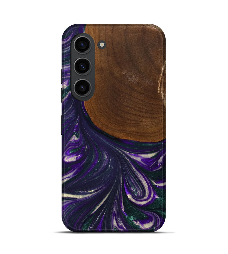 Galaxy S23 Wood+Resin Live Edge Phone Case - Katina (Purple, 702247)