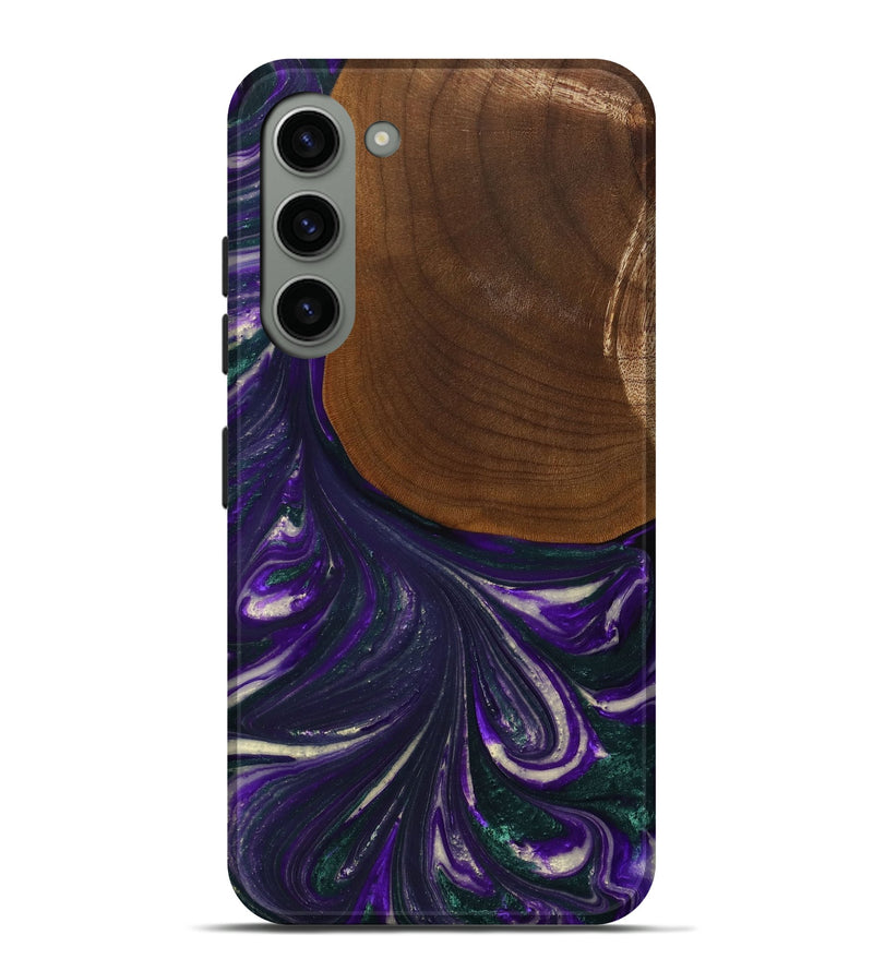 Galaxy S23 Plus Wood+Resin Live Edge Phone Case - Katina (Purple, 702247)