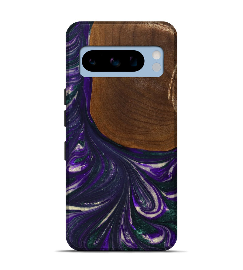 Pixel 8 Pro Wood+Resin Live Edge Phone Case - Katina (Purple, 702247)