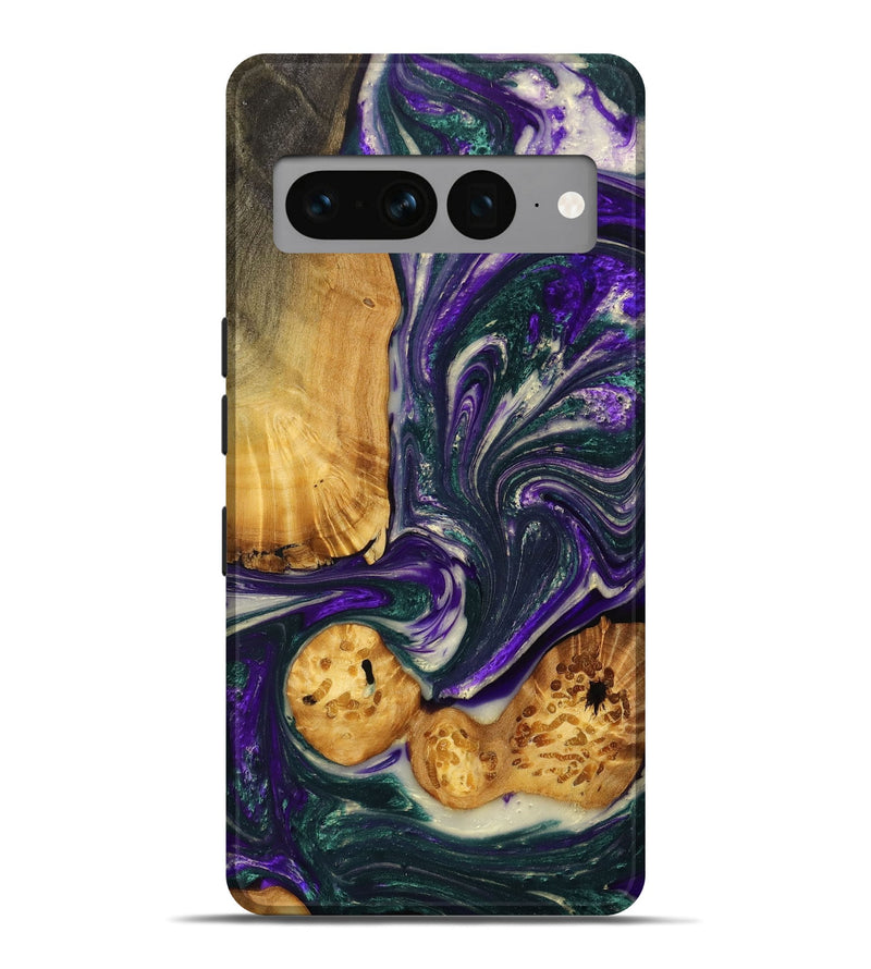 Pixel 7 Pro Wood+Resin Live Edge Phone Case - Merle (Purple, 702248)