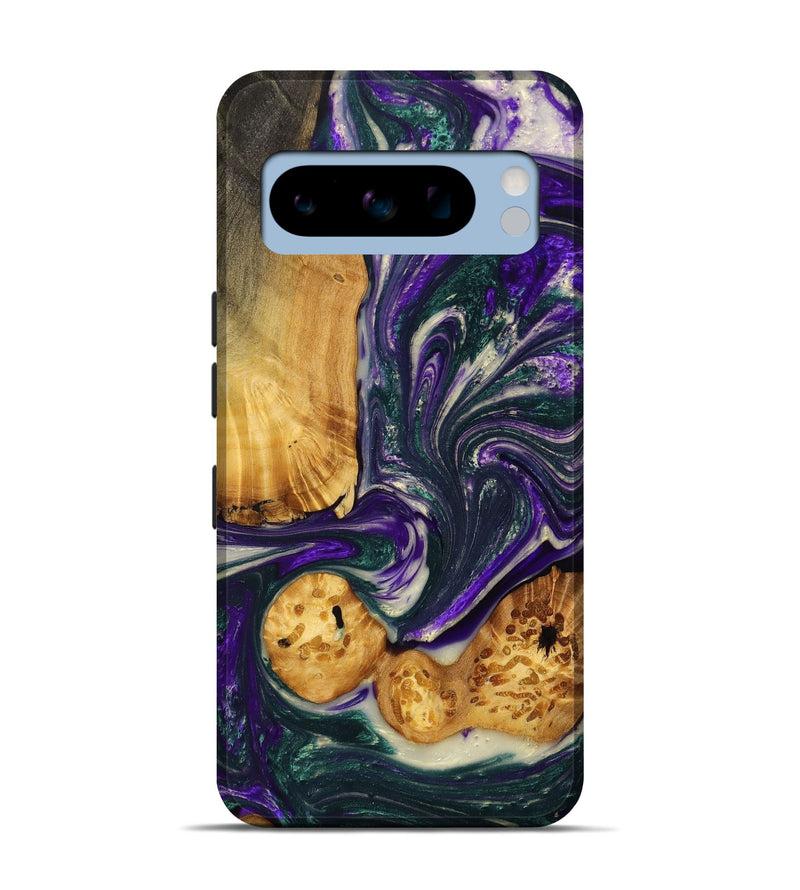 Pixel 8 Pro Wood+Resin Live Edge Phone Case - Merle (Purple, 702248)