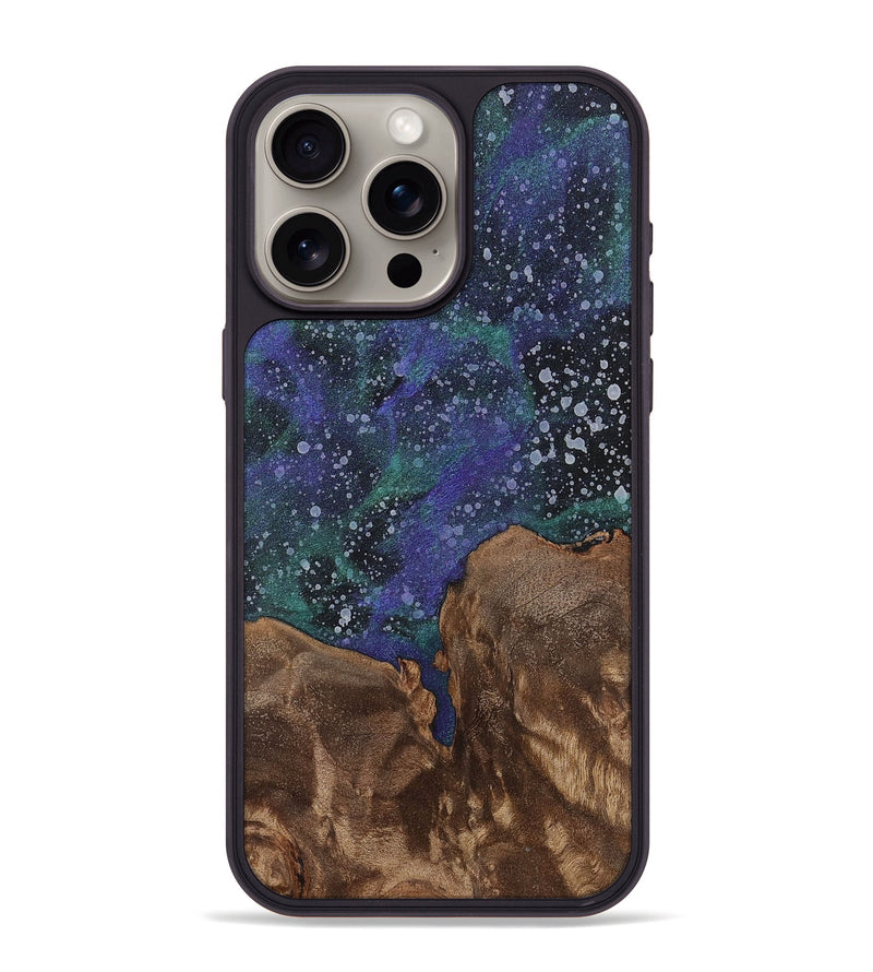 iPhone 15 Pro Max Wood+Resin Phone Case - Gene (Cosmos, 702253)