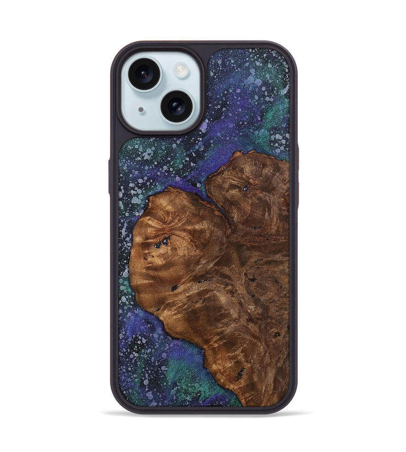 iPhone 15 Wood+Resin Phone Case - Gwen (Cosmos, 702254)