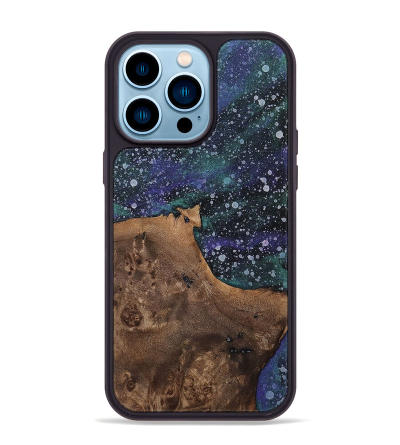 iPhone 14 Pro Max Wood+Resin Phone Case - Mandy (Cosmos, 702256)