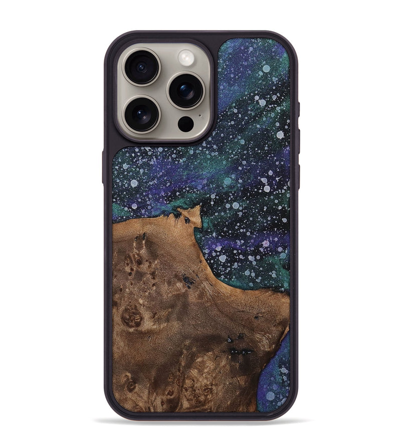 iPhone 15 Pro Max Wood+Resin Phone Case - Mandy (Cosmos, 702256)