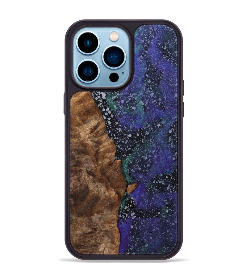 iPhone 14 Pro Max Wood+Resin Phone Case - Mckinley (Cosmos, 702257)