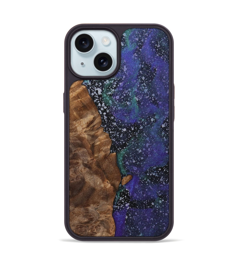 iPhone 15 Wood+Resin Phone Case - Mckinley (Cosmos, 702257)
