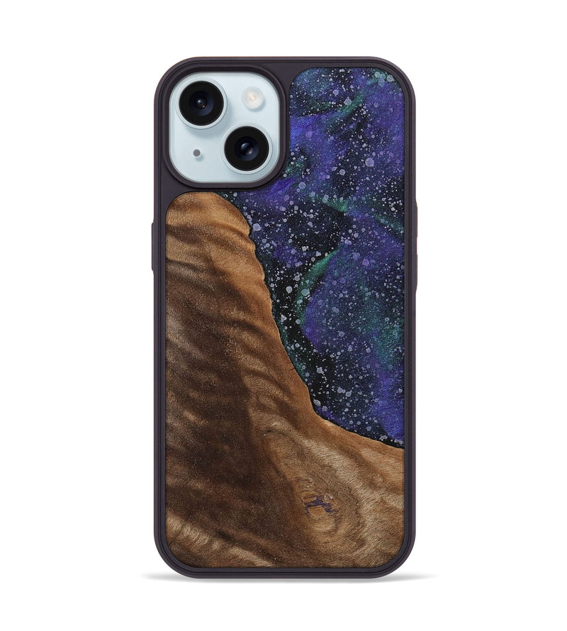 iPhone 15 Wood+Resin Phone Case - Glen (Cosmos, 702259)