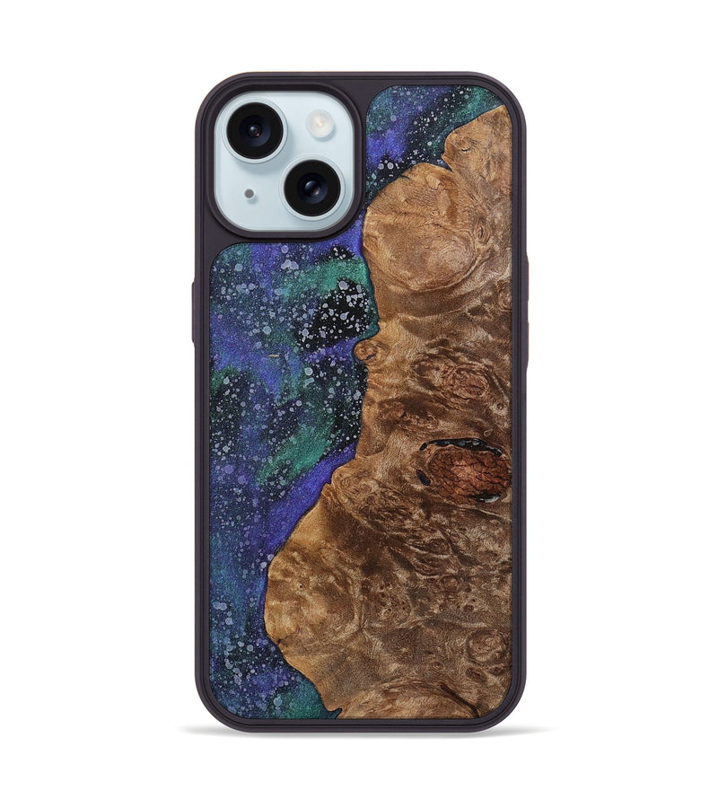 iPhone 15 Wood+Resin Phone Case - Robert (Cosmos, 702261)