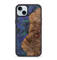 iPhone 15 Plus Wood+Resin Phone Case - Robert (Cosmos, 702261)