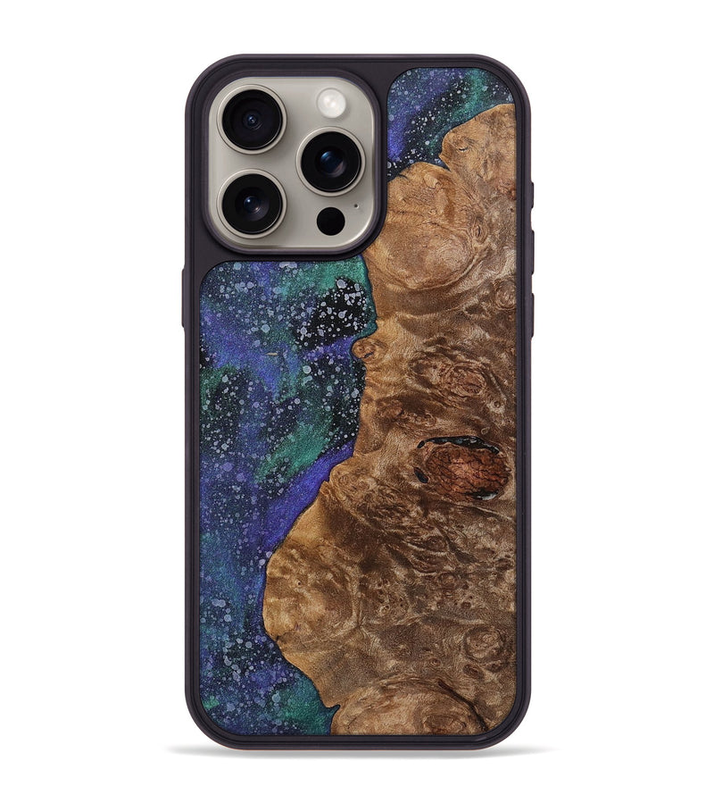 iPhone 15 Pro Max Wood+Resin Phone Case - Robert (Cosmos, 702261)