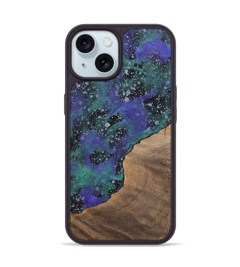 iPhone 15 Wood+Resin Phone Case - Dexter (Cosmos, 702262)
