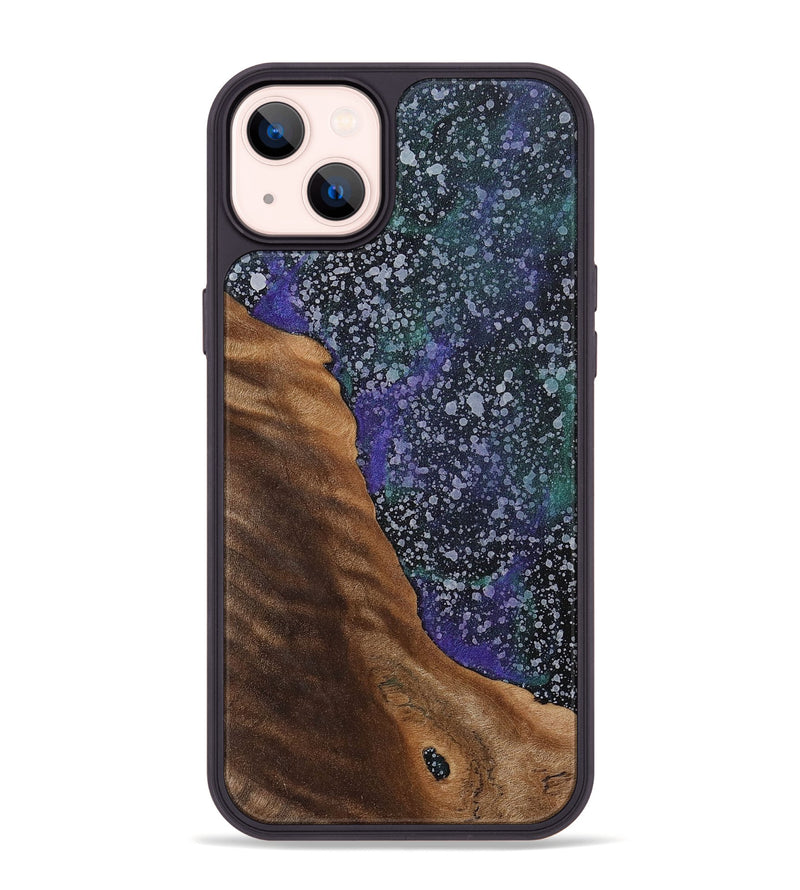 iPhone 14 Plus Wood+Resin Phone Case - Zayn (Cosmos, 702263)
