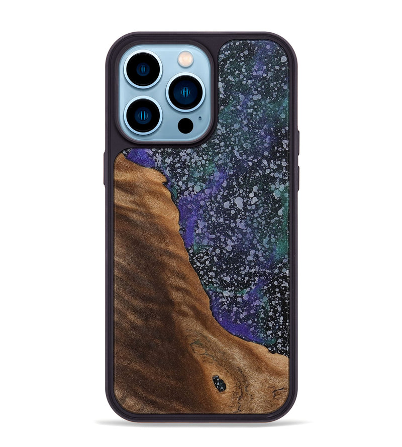 iPhone 14 Pro Max Wood+Resin Phone Case - Zayn (Cosmos, 702263)