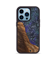 iPhone 14 Pro Wood+Resin Phone Case - Zayn (Cosmos, 702263)