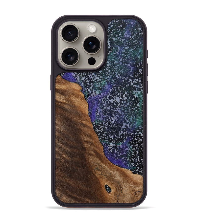 iPhone 15 Pro Max Wood+Resin Phone Case - Zayn (Cosmos, 702263)